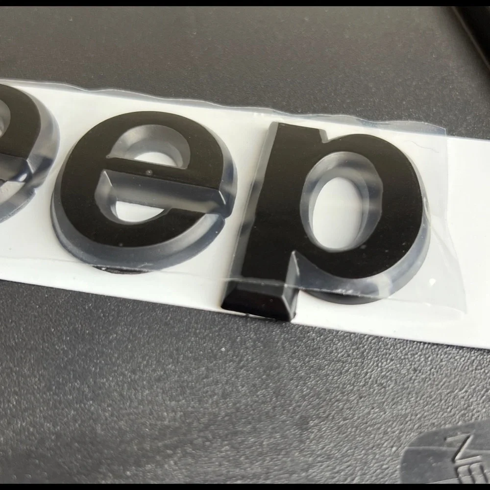 JEEP Emblem Logo Sticker 3D Brand New Set of 2 - Picture 3 of 4